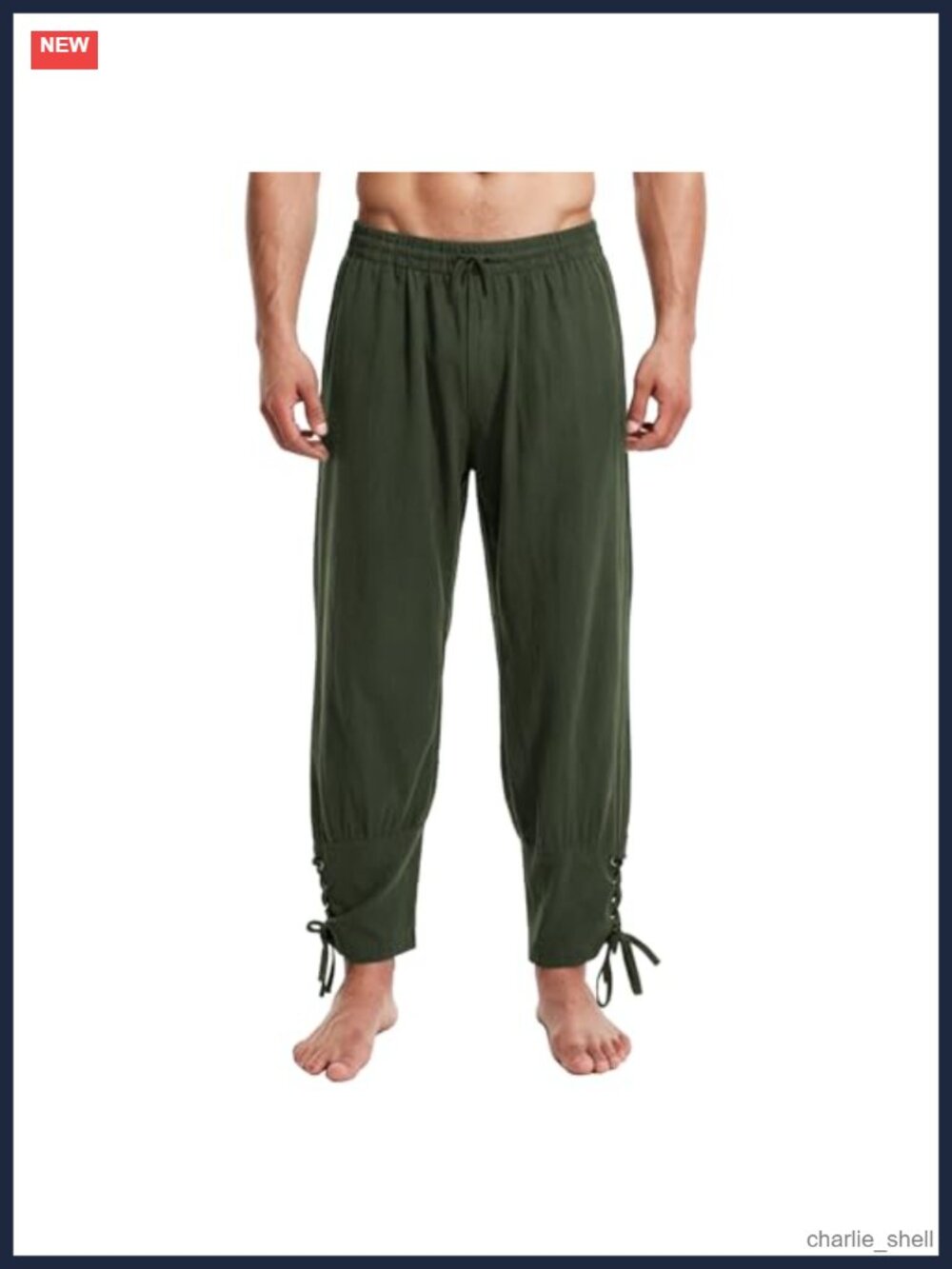 Men's Medieval Renaissance Pirate Costume Trousers Polyester Cotton LARP Pants